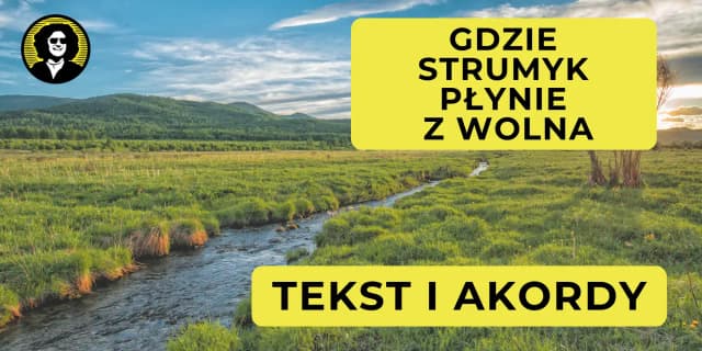 Nuty do Gdzie strumyk płynie z wolna - łatwe aranżacje na instrumenty